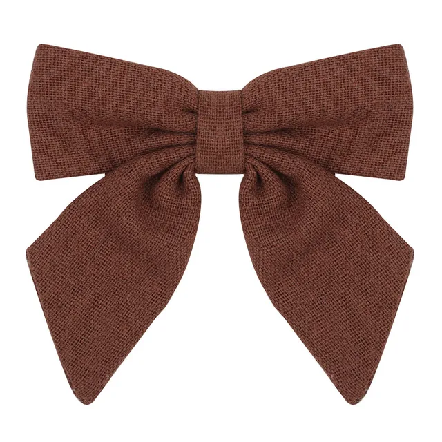 2021 New Solid Cotton Hiar Bows With Clip For Baby Girls Hair Clips Barrettes Hairpins Hair Accessories Kid Handmade заколки 1 PCS