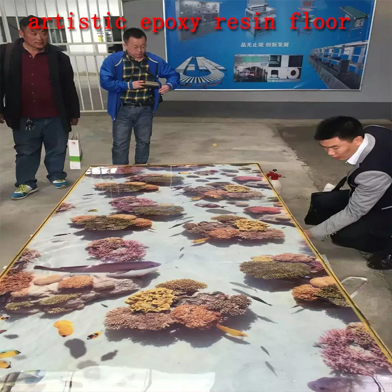 3d transparent epoxy resin for diy floor resina epoxi transparente epossidica anycubic epoxica artistic materials afbeelding