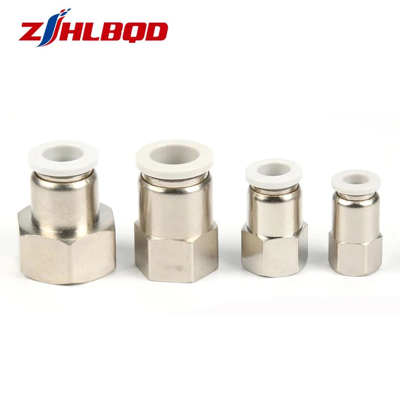 

Air Pipe Fitting 4/6/8/10mm Hose Tube M5" 1/8" 3/8" 1/2" BSP 1/4" Female Thread Brass Pneumatic Connector Quick Joint Fitting