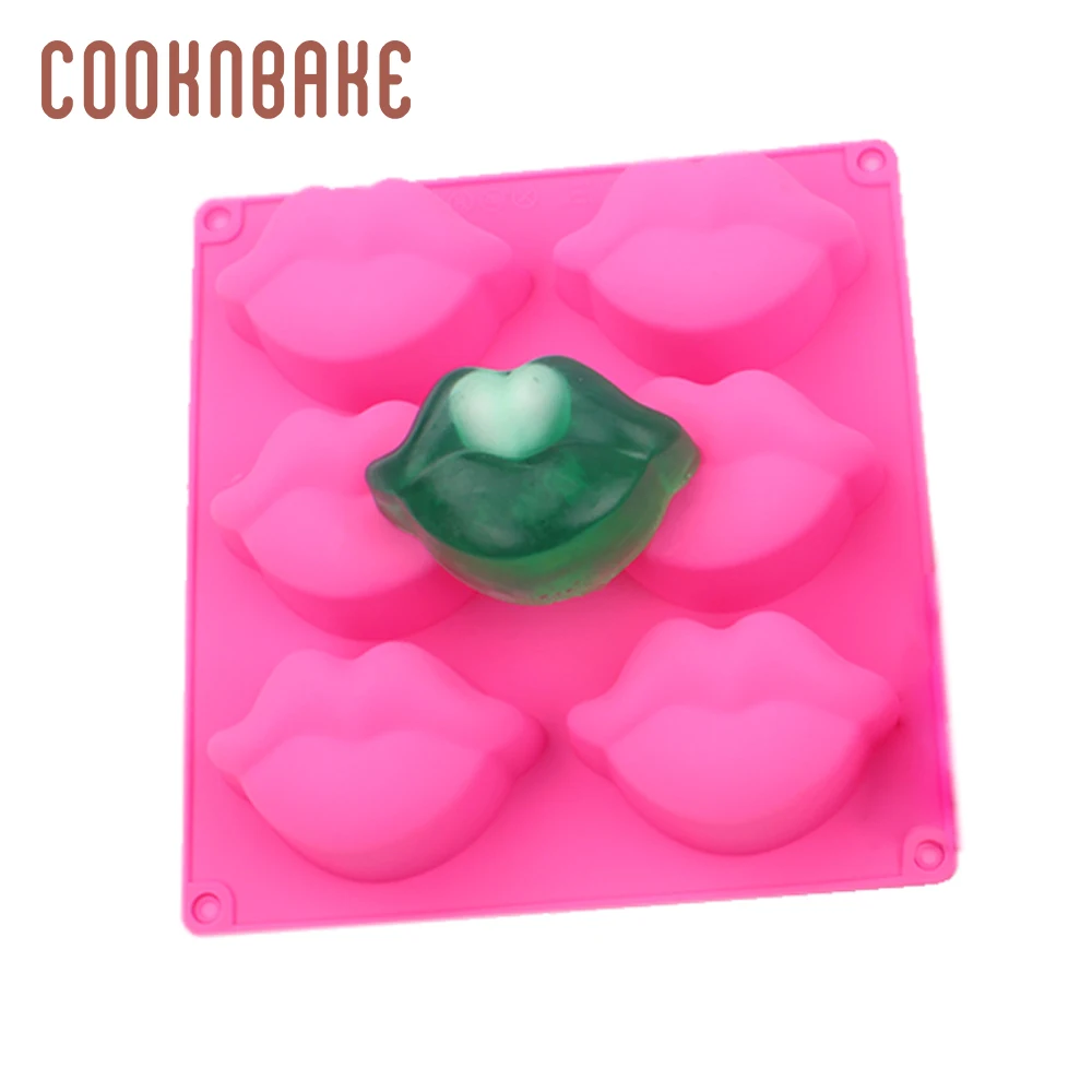 CDY-050 COOKNBAKE зуб силиконовая форма для печенья Кондитерские выпечки 6 отверстий зубы торт декоративная форма 3D Мыло Конфеты Шоколад кубик льда лоток - Цвет: CDY-050