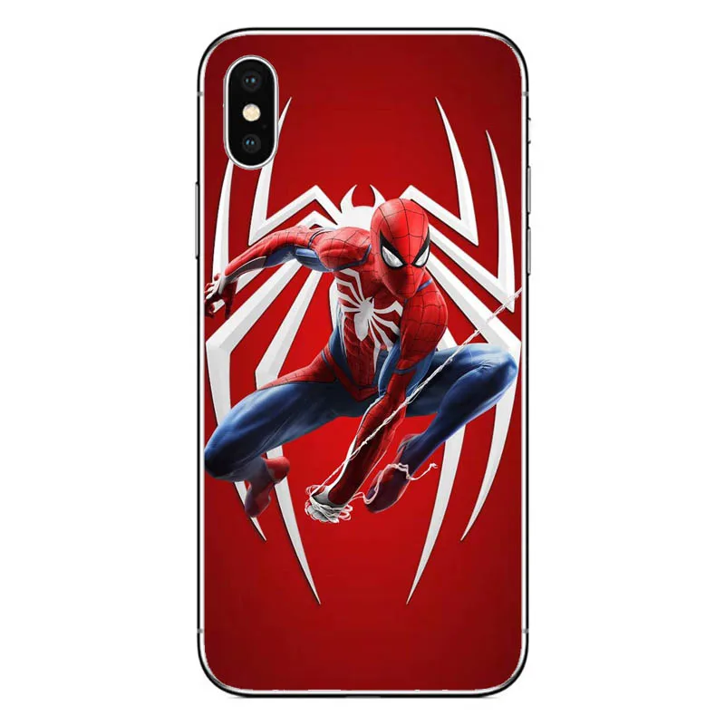 Marvel забавная с рисунком дедпула Человек паук обложка фильма мягкий силиконовый