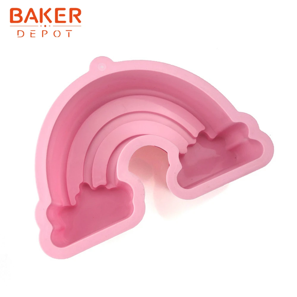 BAKER DEPOT силиконовая форма для торта Кондитерская выпечка в форме радуги хлеб торты формы для выпечки инструмент для украшения торта DIY день рождения