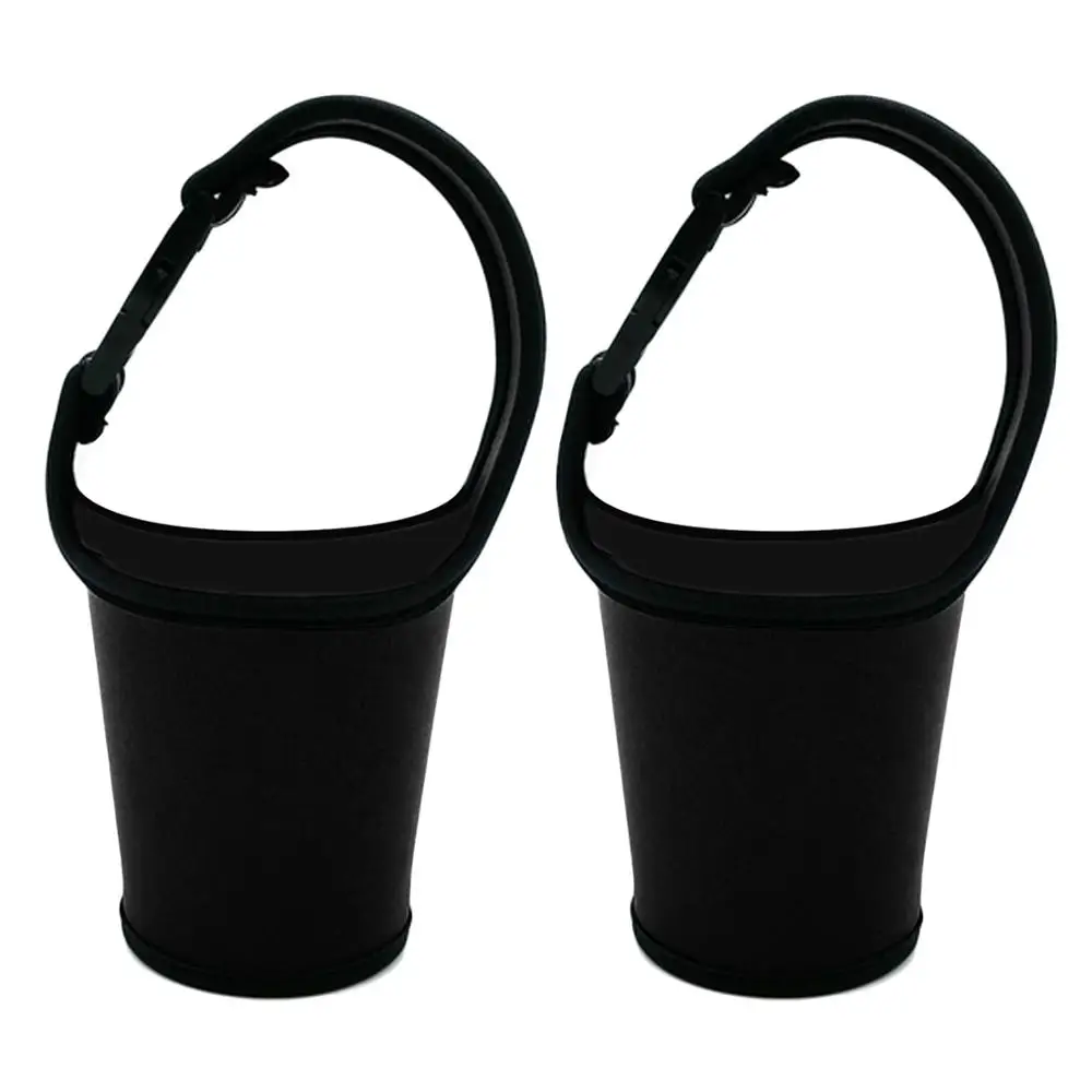 Style B Black Behogar многоразовые бутылки рукав держатель крышка w/Пряжка ручка регулируемый плечевой ремень для кофе молоко чай холодный напиток - Цвет: Style B Black