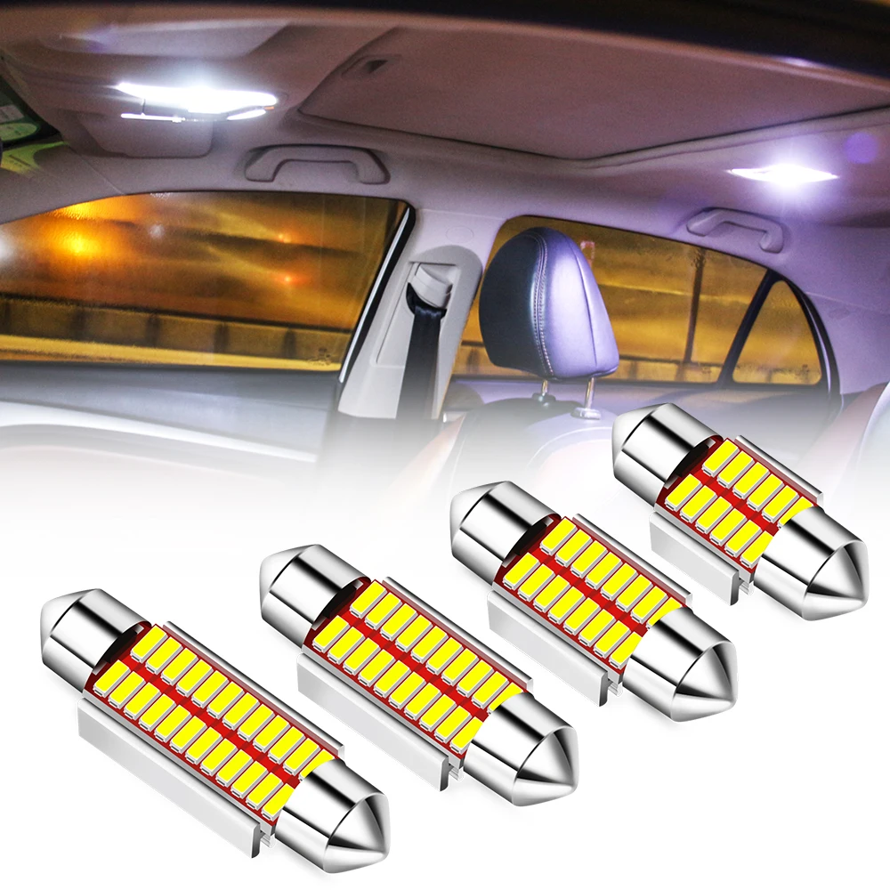 Светодиодный лампы C5W C10W Canbus Error Free Doom лампа светильник для Geely Vision SC7 МК CK крест