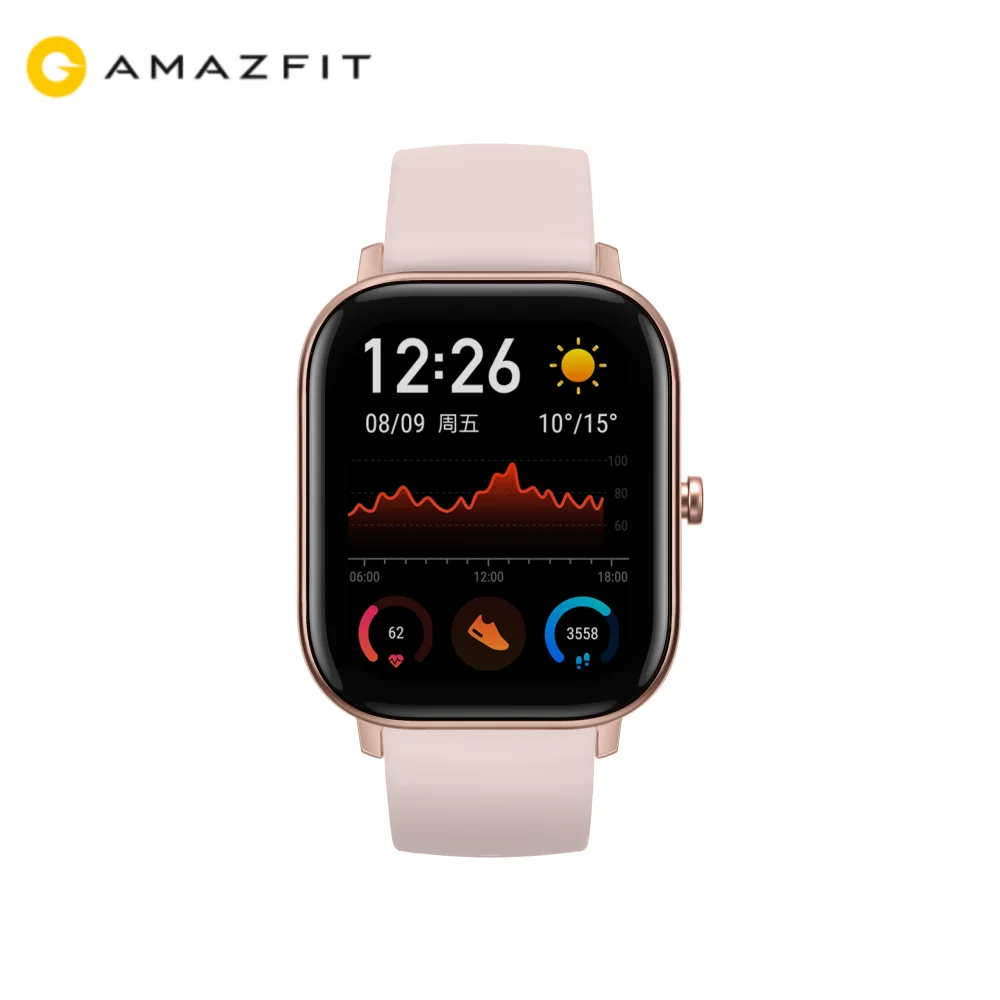 Amazfit GTS умные часы глобальная версия 5ATM водонепроницаемые спортивные часы для плавания 14 дней батарея управление музыкой ios Android