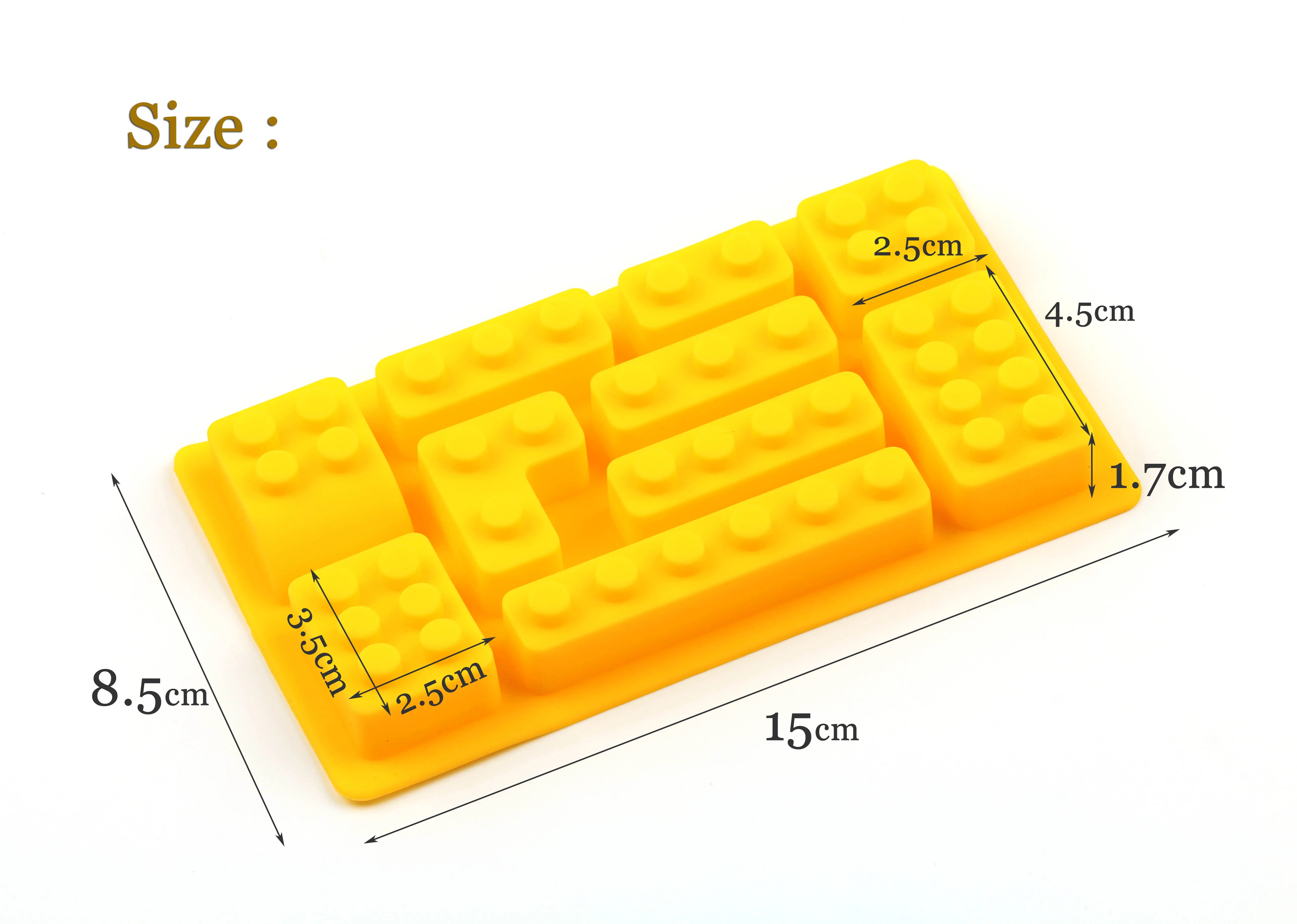 Силиконовые Lego строительные блоки 3D сделай сам форма для шоколада поднос Jello