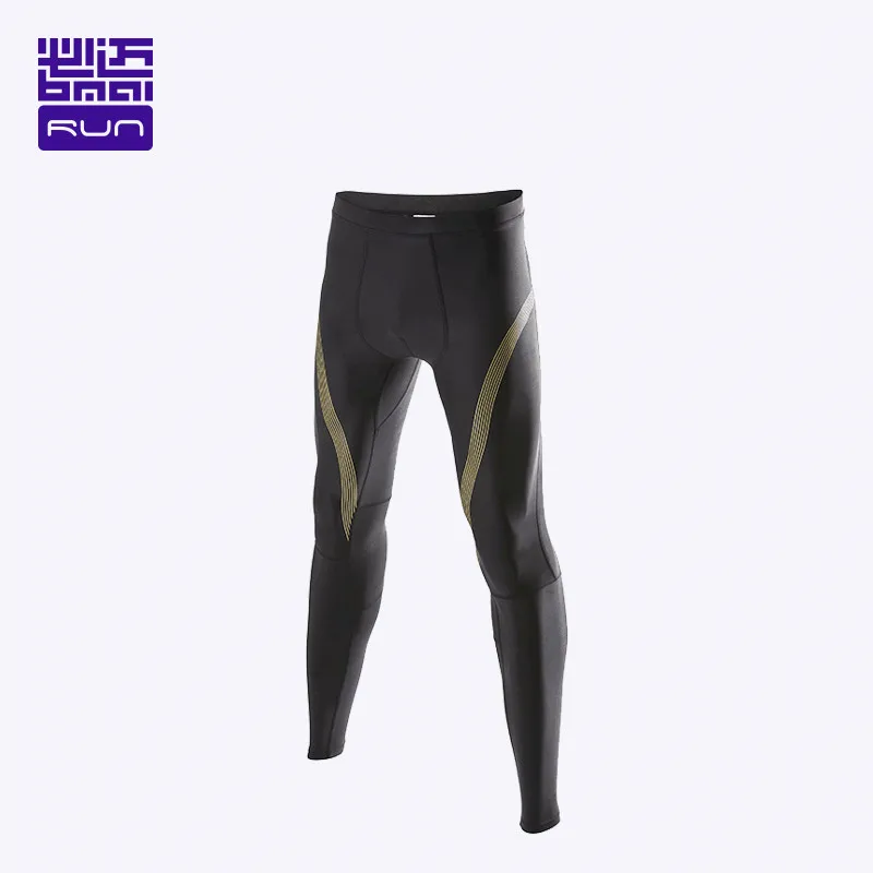 

BMAI Brand Profession Gym Sport Jogging Running Compression Pants Men Tight High Waist Fitness Breathable Mens Marathon Pants