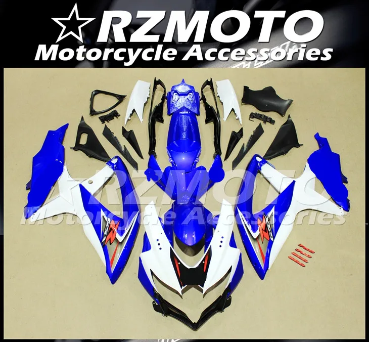ABS мотоцикл обтекатель комплект для SUZUKI GSXR600 750 K8 2008-2010 год кузов литья под давлением Магазин № 1169