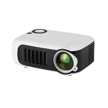 A2000 мини портативный проектор 800 люмен поддерживает HD lcd 580 Ампер часы лампа жизни домашний кинотеатр видео проектор белый черный