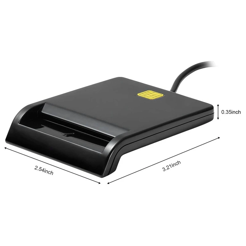 Считыватель смарт-карт USB общий доступ CAC, совместимый с Windows, Mac OS 10,6-10,10 и Linux