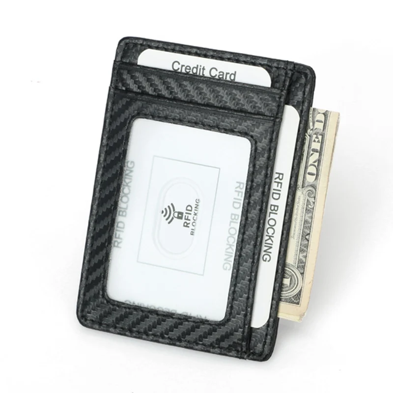 

Minimalist Leather Slim Front Pocket Wallet RFID Blocking Cards Holder for Men K-BEST