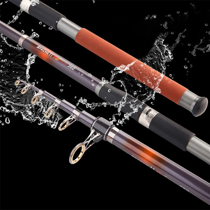 

Telescopic Rock Fishing Rod Carbon Fiber Super light 2.1M 2.4M 2.7M 3.0M 3.6M Carp Feeder Rod Spinning Rod Fishing Accessories