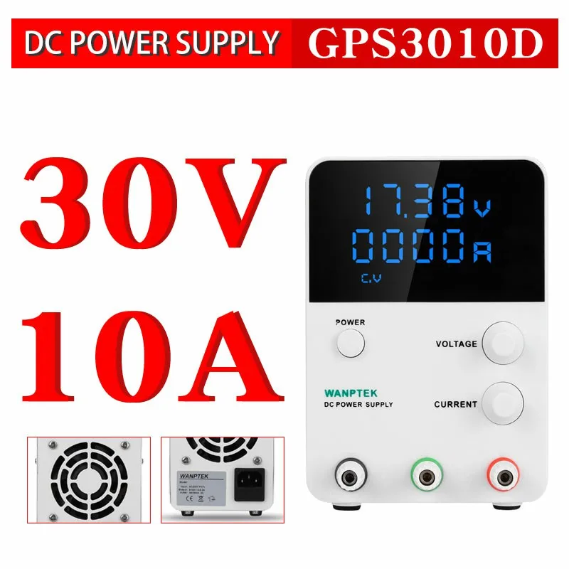 

4 PcS Adjustable DC Power Supply GPS3010D Variable 30V10A Voltage Regulator Transformer Digital Switch Laboratory Power Supply