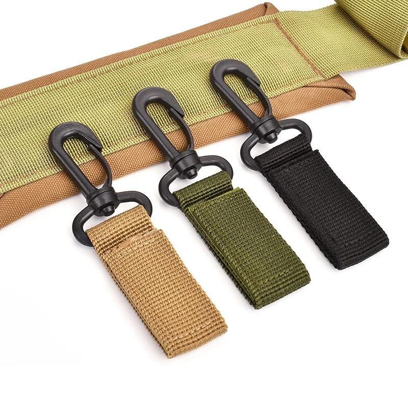 

Outdoor Sports Tactical Molle Webbing Buckle Climbing Belt Swivel Carabiner Clip Hunting Camping Hanging Backpack Key Hook Clasp