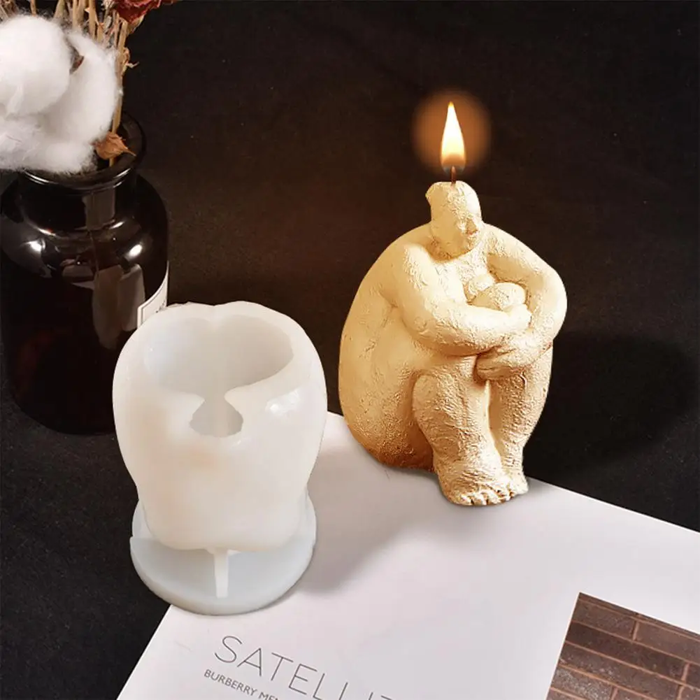 DIY Human Body Candle Silicone Mold Corpulent Female Body Art Plaster