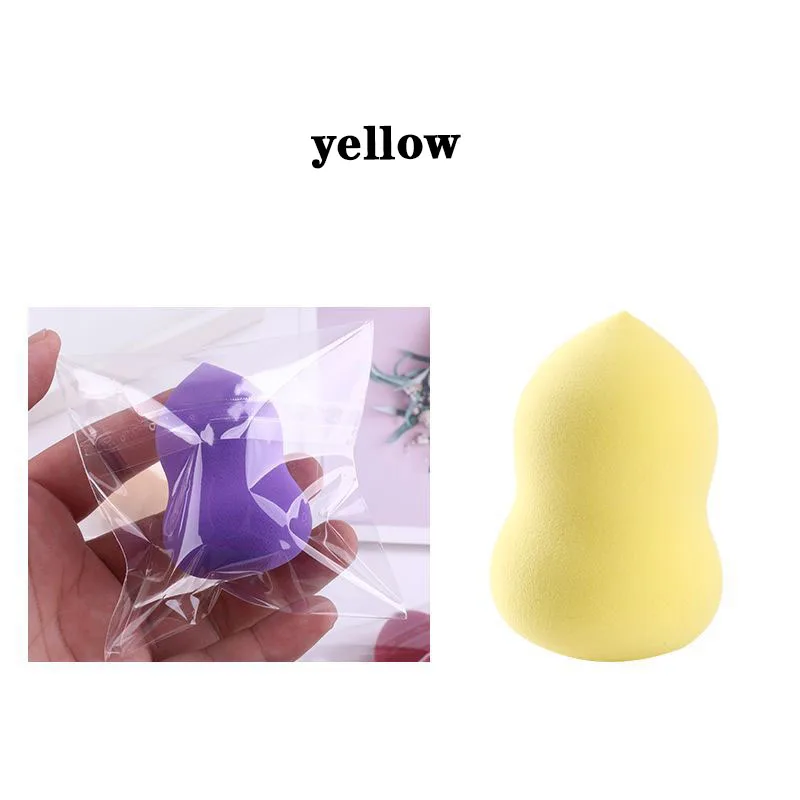 Не латексная Тыква красота яйца макияж яйца воздушная подушка губка слойка инструменты для макияжа - Цвет: yellow