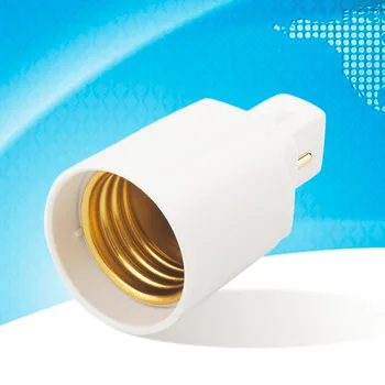 

G24 - E27 Retardant PBT Socket Base Screw LED Lamp Halogen Light Bulb Adapter Converter 2 Pin Wholesale