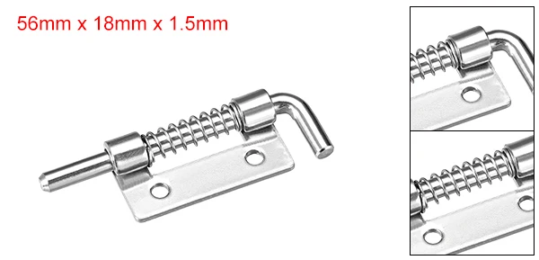 2.2inch 1pcs(Left) Uxcell пружинная защелка, 2,2 дюймов Левша из нержавеющей стали 304 Баррель Болт замок для двери шкафа - Цвет: 2.2inch 1pcs(Left)