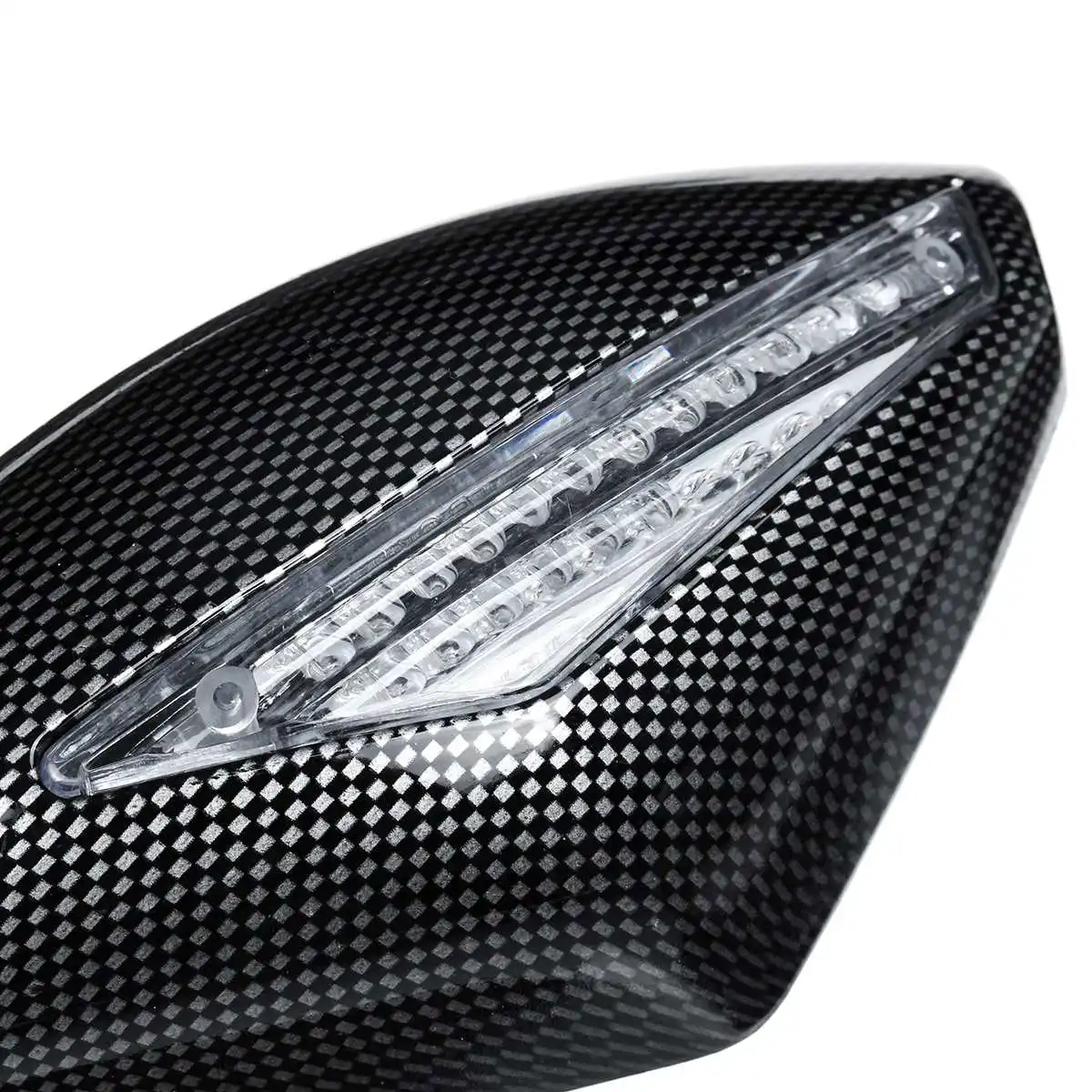 Пара светодиодный указателей поворотов мотоциклетные боковые зеркала заднего вида для Honda CBR 250 600 900 1000 RR