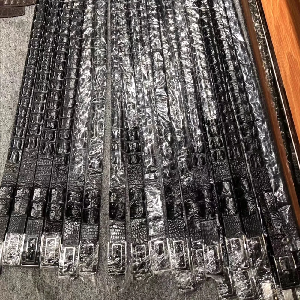 Фабричный люксовый бренд, Крокодиловая Кожа, автоматическая пряжка, мужской ремень, женский ремень с пряжкой, кожаный ремень с пряжкой