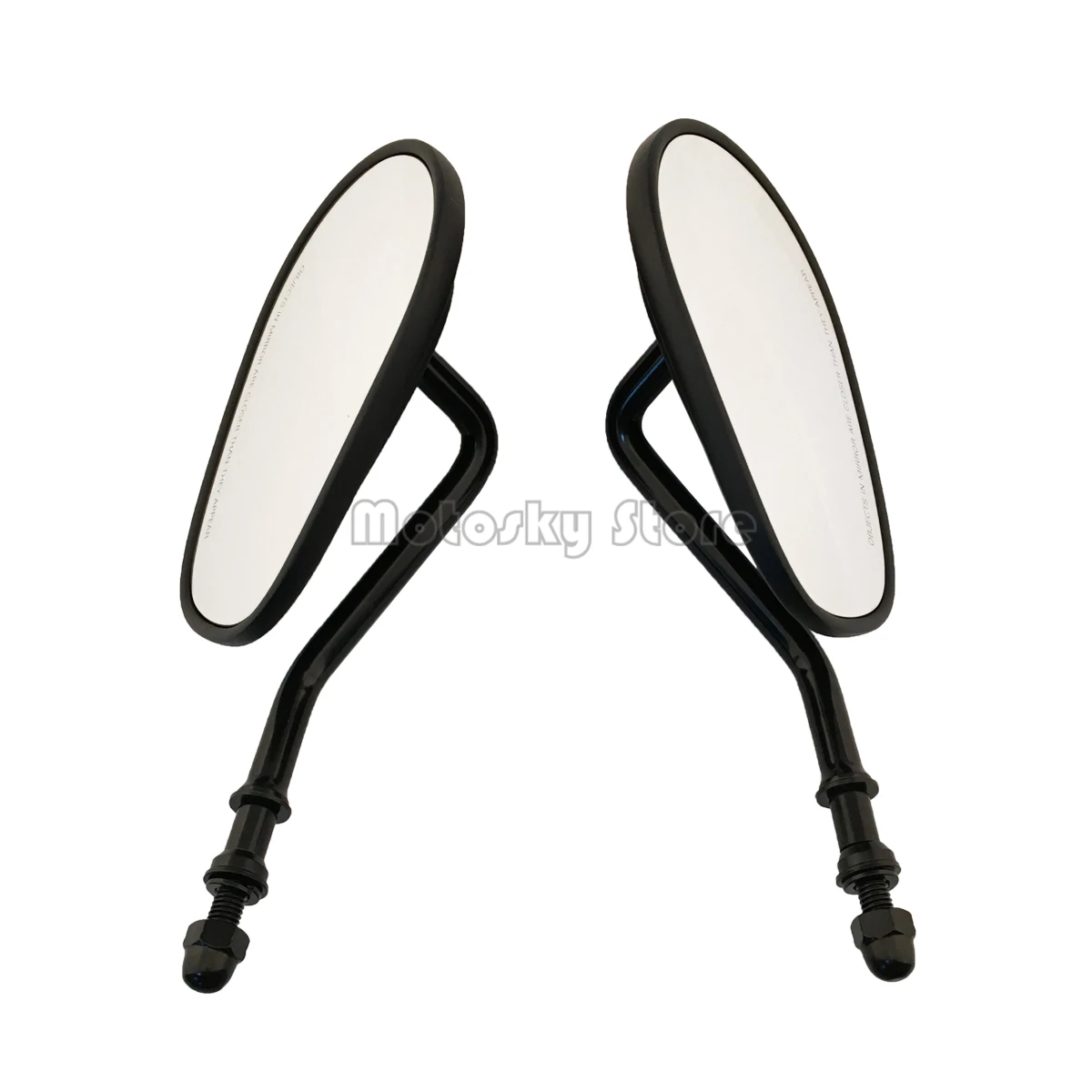 Black Goldfire Black Sportster Mirrors for Road King Street Electra Glide Dyna Softail Road Glide Motorcycle Rearview 1982-2019 