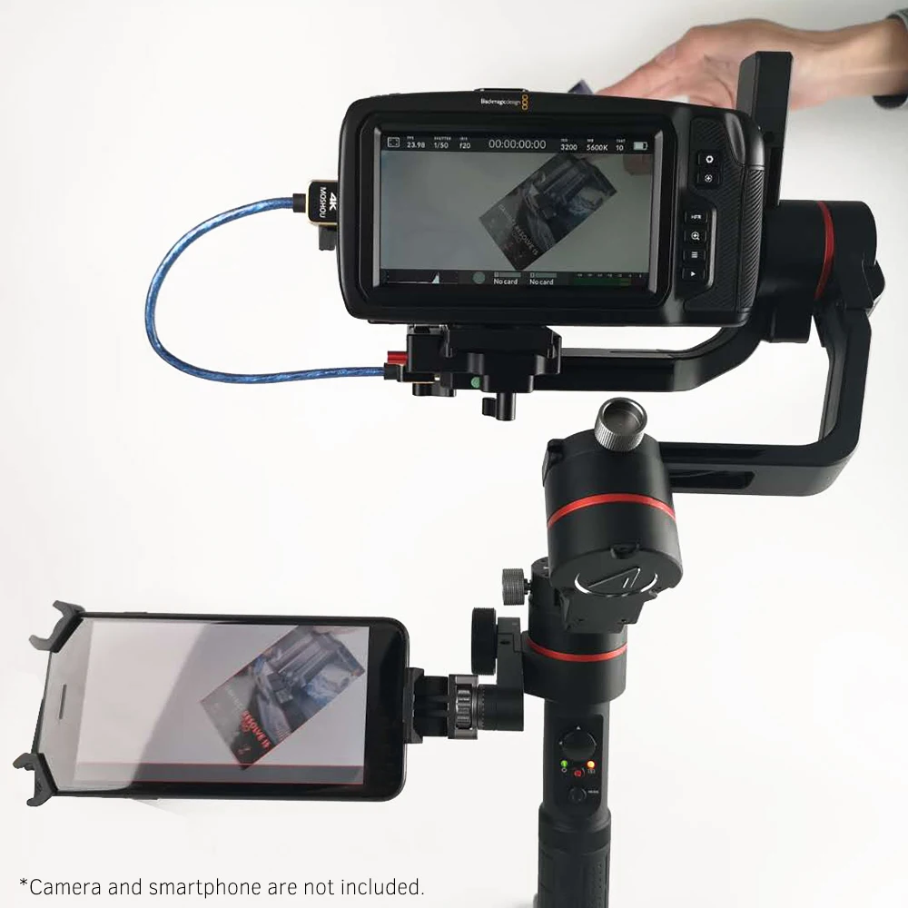 ACCSOON 3-Axis Handheld Camera Gimbal HD Image Video Follow LUT Loading with Canon Nikon Sony DSLR ILDC Max. Load Capacity 3.6kg