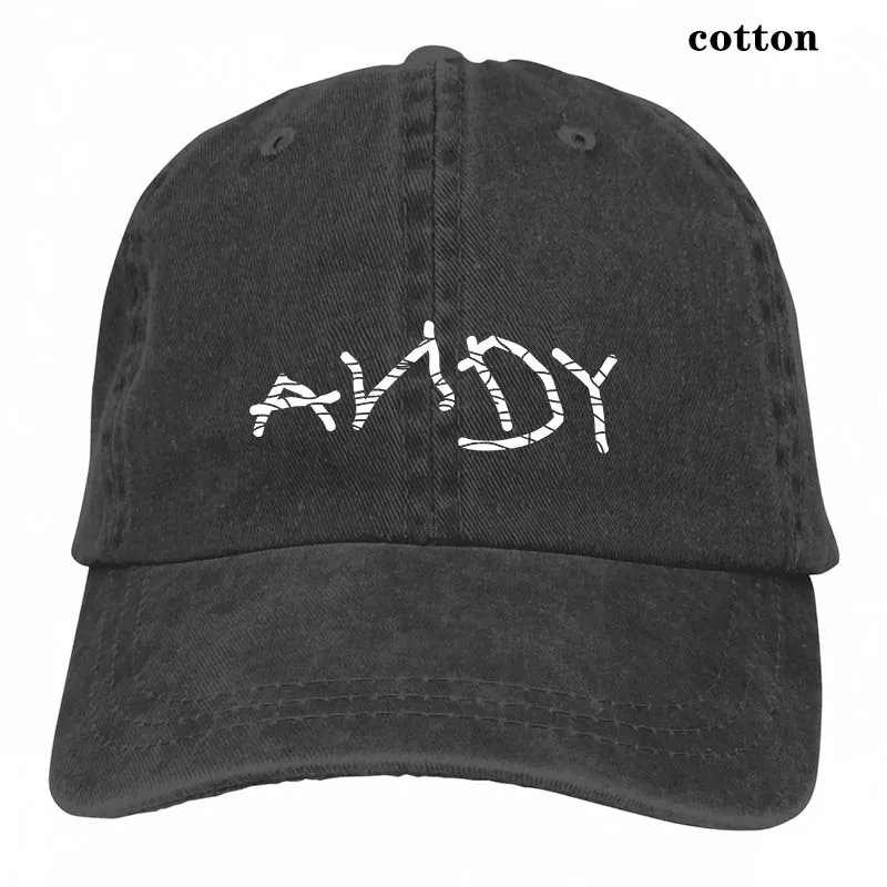 Distressed ANDY(История игрушек) бейсболка для мужчин и женщин Кепка для водителя грузовика модная Регулируемая Кепка - Цвет: 3-Black