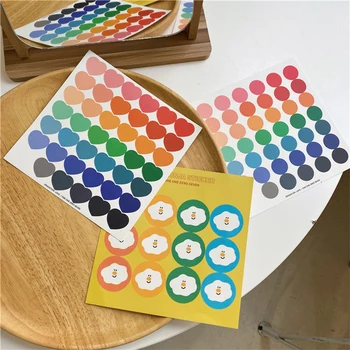 

3kinds Candy Color Sticker DIY Scrapbooking journal phone Album Diary Happy Planner week Decoration Sticker