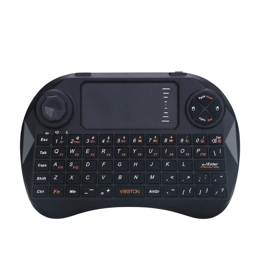 

VIBOTON English 2.4GHz Wireless Keyboard Language Mini Keyboard Touchpad Mouse Combo for Tv box mini PC PS3 Gaming box