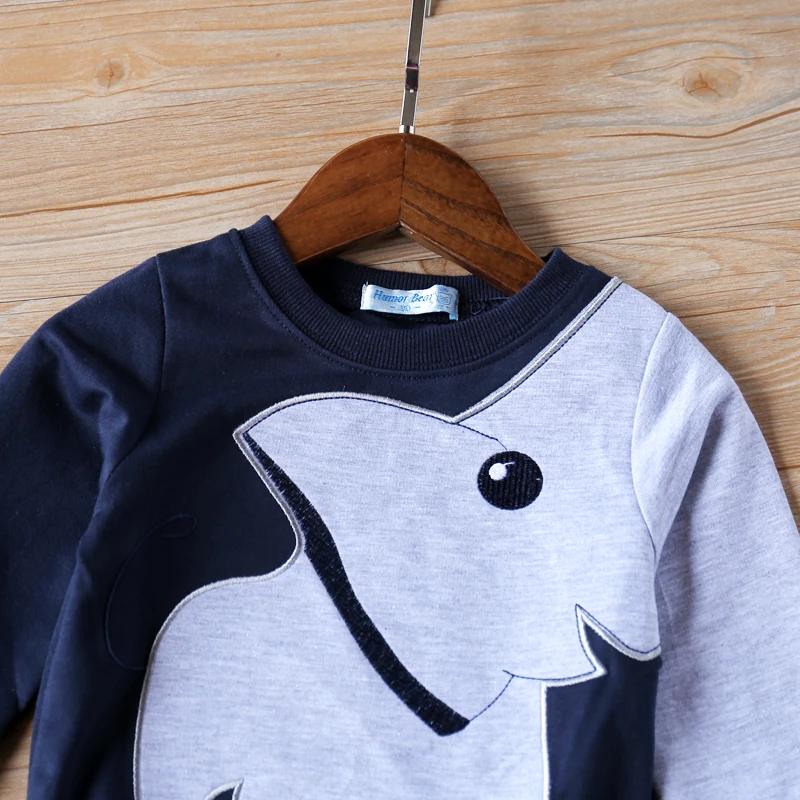 Sodawn/милые свитшоты с изображением слона для мальчиков и девочек весенне-осенний Повседневный Детский свитер для малышей 2-6 лет