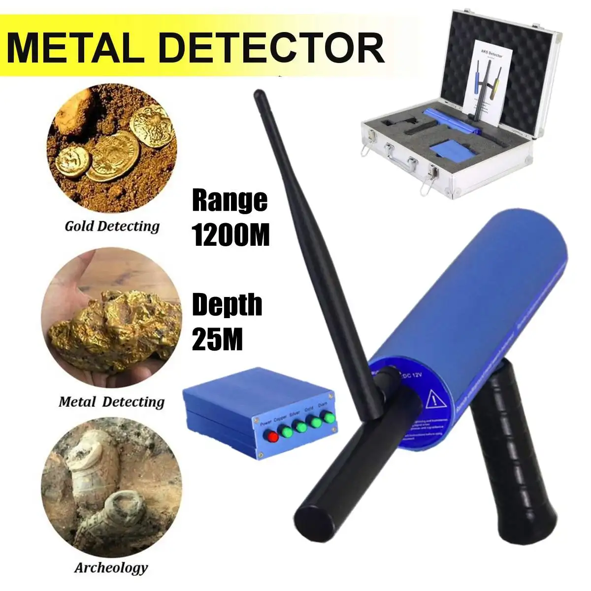 

Mini Underground Metal Detector Gold Detector Professional Gold Hunter Digger Find Ring Detectors Tools