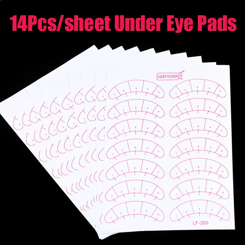 14 шт. Прививка ресниц весы бумажный коврик тренировочный патч под глазами