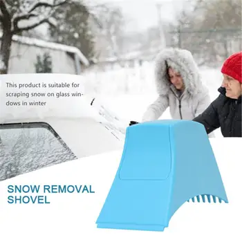 

Car Glass Snow Shovels Car Window Windshield Car Ice Scraper Snow Remover Deicer Cone Deicing Tool Scraping Car Accessories