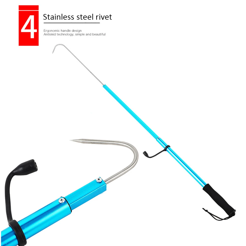 30.5CM Aluminium alloy handle Stainless Steel Ice Fishing Spear
