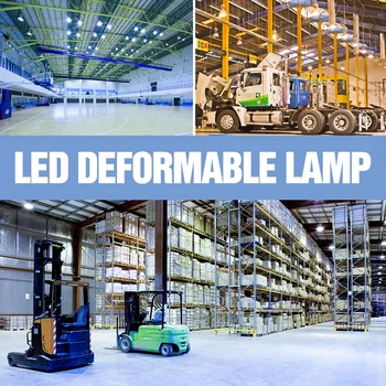 

LED Garage Light 40W 60W 80W UFO LED Bulb E27 LED Deformable Lamp 220V High Power Workshop Warehouse Lighting Light 2835 Lampara
