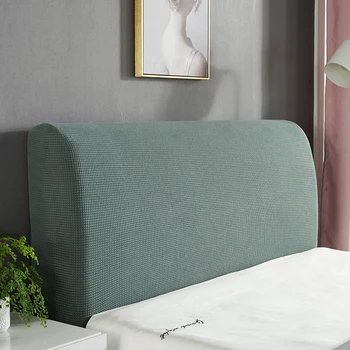 

Modern Solid Color Suede Headboard Cover Bedside Cover Full Enclosed Elastic Dust-proof Bed Head Cover/ Protective Cover