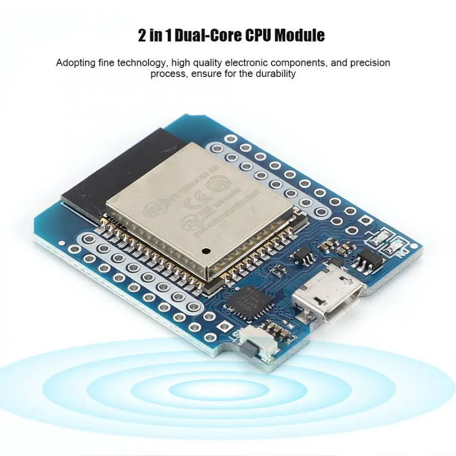 Мини беспроводной WiFi 2 в 1 двухъядерный процессор модуль мини комплект ESP32 модуль макетной платы