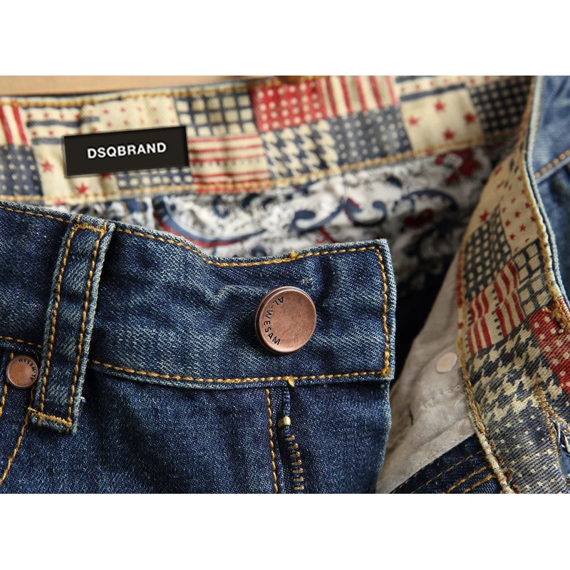 DSQBRAND Denim Shorts Men's Retro 