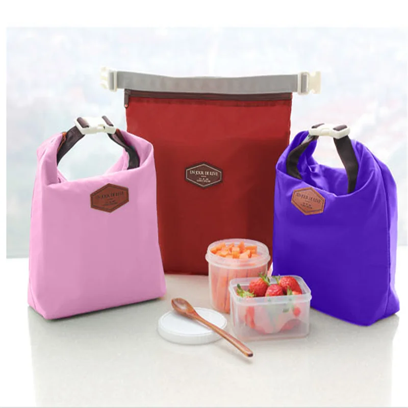 

Portable Insulated Thermal Cooler Bento Lunch Box Waterproof Bento Pouch Dinner Container School Food Storage Bags Picnic Bag