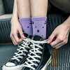 Women Cotton Skateboard Street Hip Hop Socks Unisex Harajuku Calcetines Tube Sokken Stars Moon Funny Printing 