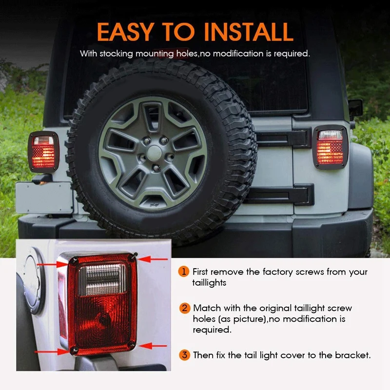 Внешняя задняя защита фар Защитная крышка для Jeep Wrangler 1987-2006 TJ YJ, 2 шт