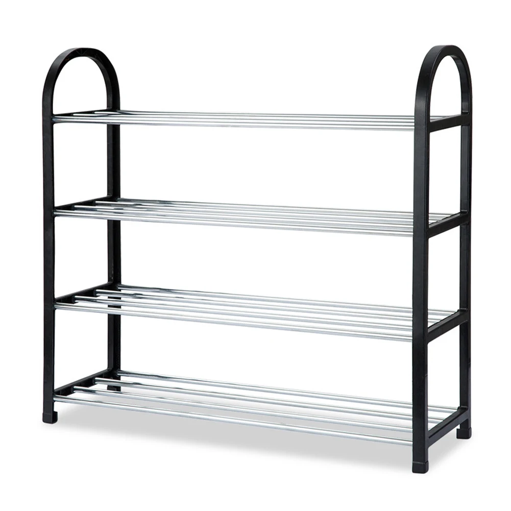 

4 Tiers Shoe Rack Space Saving Storage Organizer Free Standing Shoes Tower Rack Home Living Room Storage Rack Stand