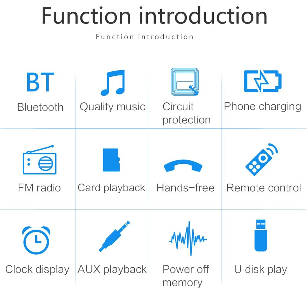 Bluetooth Автомобильный MP3-плеер автомобильный аудио Хост карта вставка U диск радио