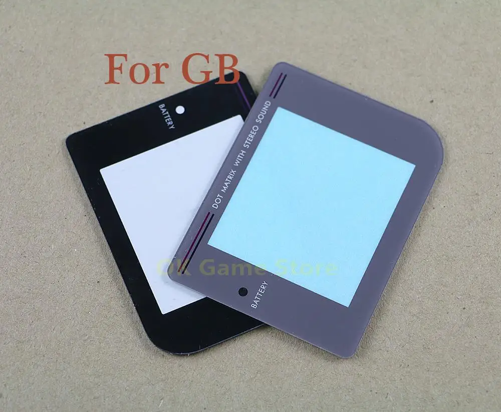 10 Pz/Lotto Nero E Grigio Per Game Boy Gameboy Gb Gb Console Parte Di Riparazione Dello Schermo Dell'Obiettivo In Plastica