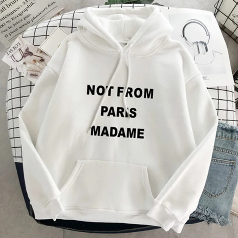 loose hooded clothes tide ins super fire clothes female autumn and winter new plus velvet long sleeve thick coat jacket size top