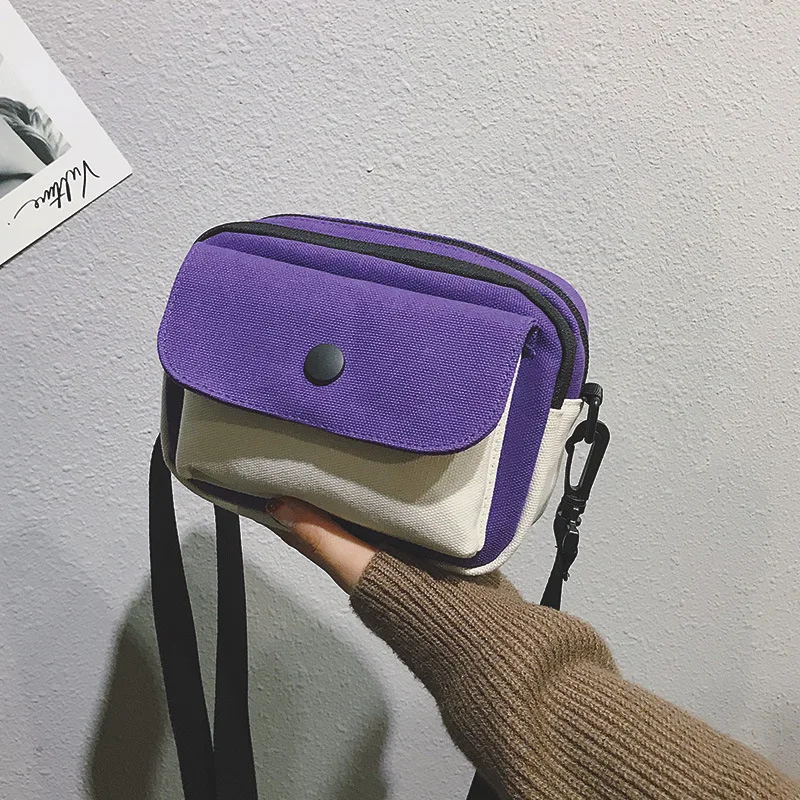 Напрямую от производителя, распродажа, Холщовая Сумка женская, стиль, корейский стиль, контрастный цвет, сумка на плечо, поколение Fa