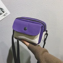 Напрямую от производителя, распродажа, Холщовая Сумка женская, стиль, корейский стиль, контрастный цвет, сумка на плечо, поколение Fa