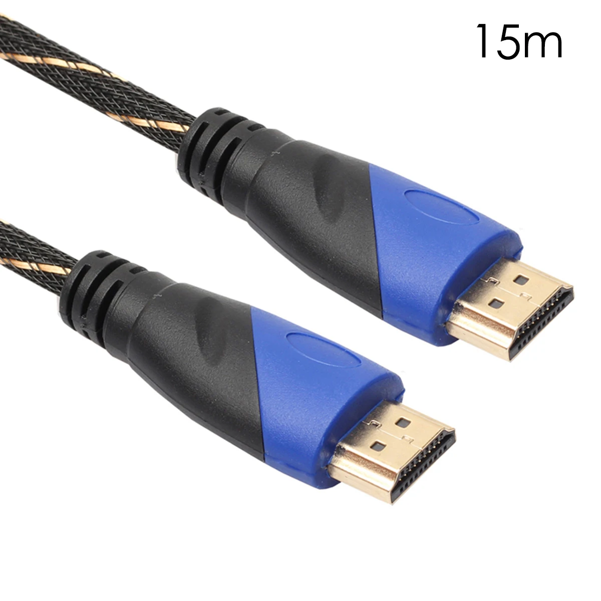 15 м Плетеный длинный HDMI кабель 1080P HD позолоченный соединитель Видео для сплиттера