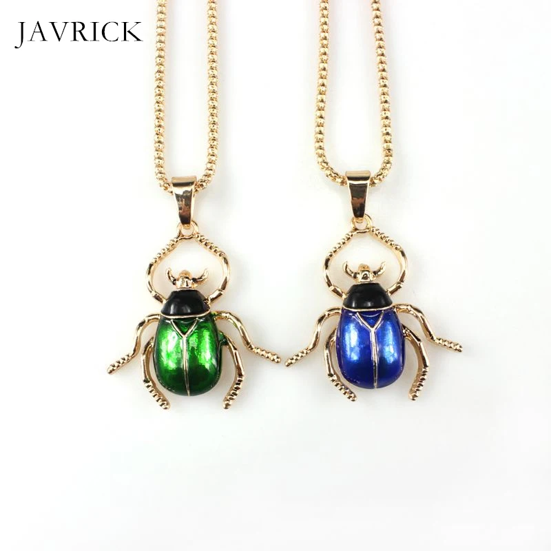 

Enamel Scarab Bug Beetle Pendant Necklace Insect Animal Fashion Jewelry Men Women Unisex Neck Decoration Birthday Gift