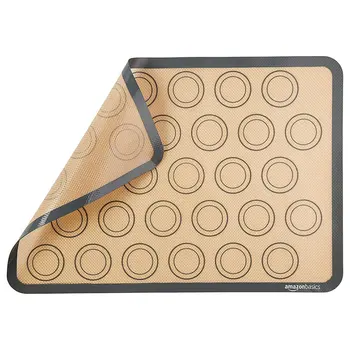 

Silicone Macaron Baking Mat - for Bake Pans - Macaroon/Pastry/Cookie Making - Professional Grade Nonstick kitchen cooking tool